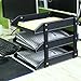 3 Tier Leatherette Desktop Document Organizer Trays, File Folder Storage Rack, Black