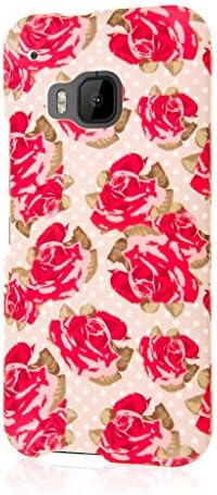 HTC One M9 Case, MPERO SNAPZ Series Two Piece Rubberized Textured Non Slip Polycarbonate Durable Hard Snap-On Case for One M9 [Perfect Fit &amp; Precise Port Cut Outs] - Vintage Red Roses
