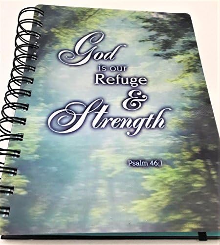 God is Our Refuge + Strength, Psalms 46:1, Lenticular 3D Forest Theme SUBJECT JOURNAL NOTEBOOK