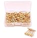 Shapenty Mini Metal Clothing Accessories Trimming Fastening Clip Button Tool Tiny Sewing Craft Safety Pins, 18x5mm, 160PCS (Gold)