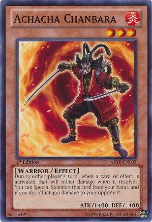 Yu-Gi-Oh! - Achacha Chanbara (ABYR-EN003) - Abyss Rising - 1st Edition - Common