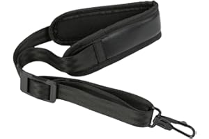 Naisfei Saxophone Neck Strap, Adjustable Length Saxophone Neck Strap Soft Sax Leather Breathable Strap Padded Upgraded for Al