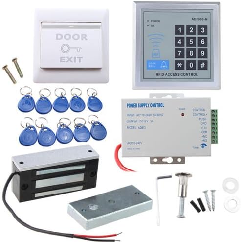130 LBs Kit Electric Door Lock Magnetic Access Control ID Card Password System