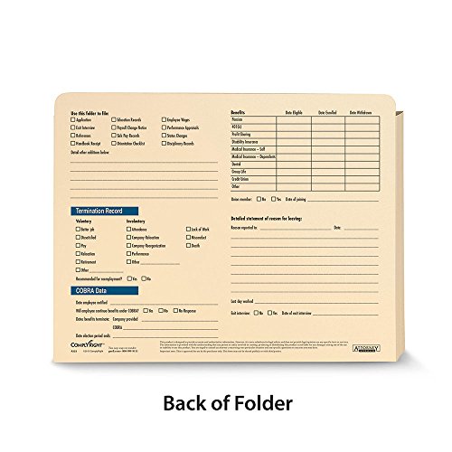 ComplyRight Confidential Personnel File Expandable, 12" x 9 1/2" x 1 1/
