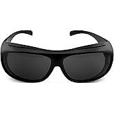 iSafety Polarized Cataract Surgery Recovery Sunglasses – UV400 Wraparound Protective Eyewear – Fits Over Glasses – Anti-Glare, Lightweight & Durable