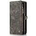 Samsung Galaxy S8 Plus Leather Wallet Phone Case Magnetic Detachable Case with Card Slots Cash Compartment Gray