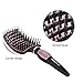 Boar Bristle Hair Brush-Curved and Vented Detangling Hair Brush INNOLV Nano Thermal Ceramic&Ionic Brush for Women Long, Thick, Thin, Curly & Tangled Hair