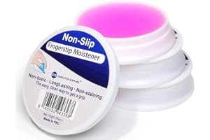 EXECUTIVE SUPPLIES Fingertip Moistener – Odor-Free, Non-Toxic Gel for Counting, Sorting, Filing & Sealing – Refillable, Non-Skid Base Office Moistener – Easy-Open Container – Pack of 3