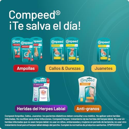 Ampolas pequenas, curativos hidrocoloides para os pés, Pack 6 unidades