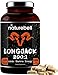 Maximum Strength Long Jack 200: 1 Extract (Tongkat Ali), 1000mg Per Serving, 120 Capsules, Supports Libido, Energy, Stamina and Immune System for Men and Women, No GMOs