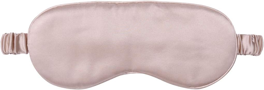 YANSER Luxury Silk Sleep Mask 100% Mulberry Silk Eye Mask/Anti-Aging/Skin Care/Multi Colors/Ultra Soft, Light & Comfy/Travel Bag/Gift Package/Blindfold/Caramel: Health & Personal Care