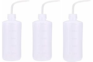 KingWei 3 PCS Tattoo Squeeze Wash Bottles Safety Wash Bottle 500ml Convenient Green Soap Supply Tattoo Accessories,Plastic Squeeze Bottle with Scale Labels Watering Tools(16oz/3PCS)