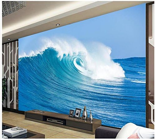 Wapel 3D Stereoscopic Wallpaper Home Decoration Wave Surf Frescoeses Modern Living Room Wallpapers Silk Cloth 400x280CM