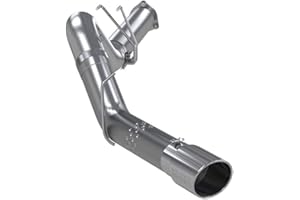 MBRP S62530AL 5 Inch Aluminized Steel DPF-Back Exhaust Single Side Exit with Stainless Steel Tip, Fits Ford F-250/ F-350/ F-4