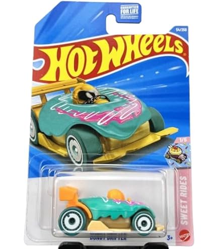 Hot Wheels -Donut Drifter, 1/5, White/Blue/Pink, Fast food