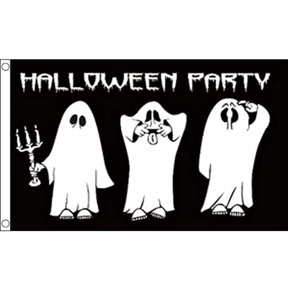 AZ FLAG - Halloween Party Flag - 3x5 Ft - 100D Polyester Happy Halloween Banner with Two Metal Grommets - Fade Resistant - Vivid Colors - 3' x 5' Feet - 150x90 Cm