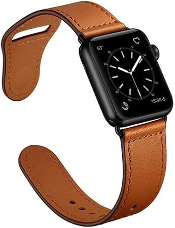 SENDORFF Aviator - Correa de piel para Apple Watch (42 mm ...