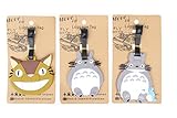 Set of 3 - Super Cute Kawaii Cartoon Silicone Travel Luggage ID Tag for Bags Suitcases (Assorted) (Totoro)