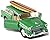 12 pcs in Box: 5" 1955 Chevy Nomad with Surfboard 1:40 Scale (Blue/Green/Metallic Red/Red)