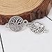 JGFinds Tree of Life Charm Connectors for Jewelry Making, Silver Tone, 96 Pack (48 of Each)