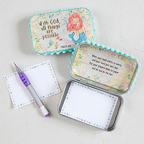 Naturallife All things are Possible Mermaid Floral Prayer Box
