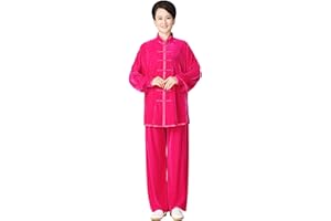 CHUIKUAJ Tai Chi Clothes for Men Women,Thickened Warmth Martial Arts Wear Chinese Traditional Long Sleeve Kung Fu Uniform for