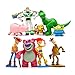 ToysOutletUSA Toy Story Figures Play Set Collectible 9 Pcs Size 4 to 8 cm + 1 Bonus Stickers - Ideal Cupcake Toppers Party Favors Decorations