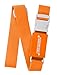 Luggage Straps, Adjustable Non-Slip Baggage Belts - Suitcase Bands for Your Travel Bag (1 Strap, Orange 1pk)