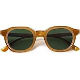 VANLINKER Retro Round Sunglasses for Men Women Vintage Circle Shades VL9829 46mm