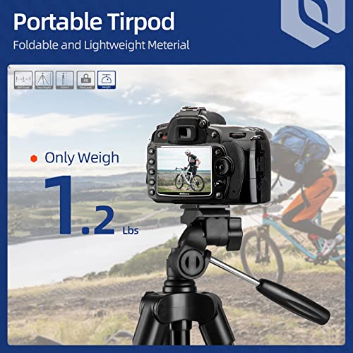 Fotopro Camera Tripod with Remote 1/4 Screw Quick Release Plate and