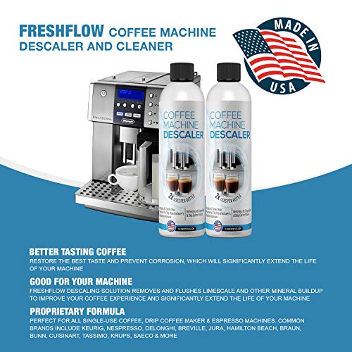 Descaling Solution for Coffee & Espresso Machines 2 Bottle Pack (4