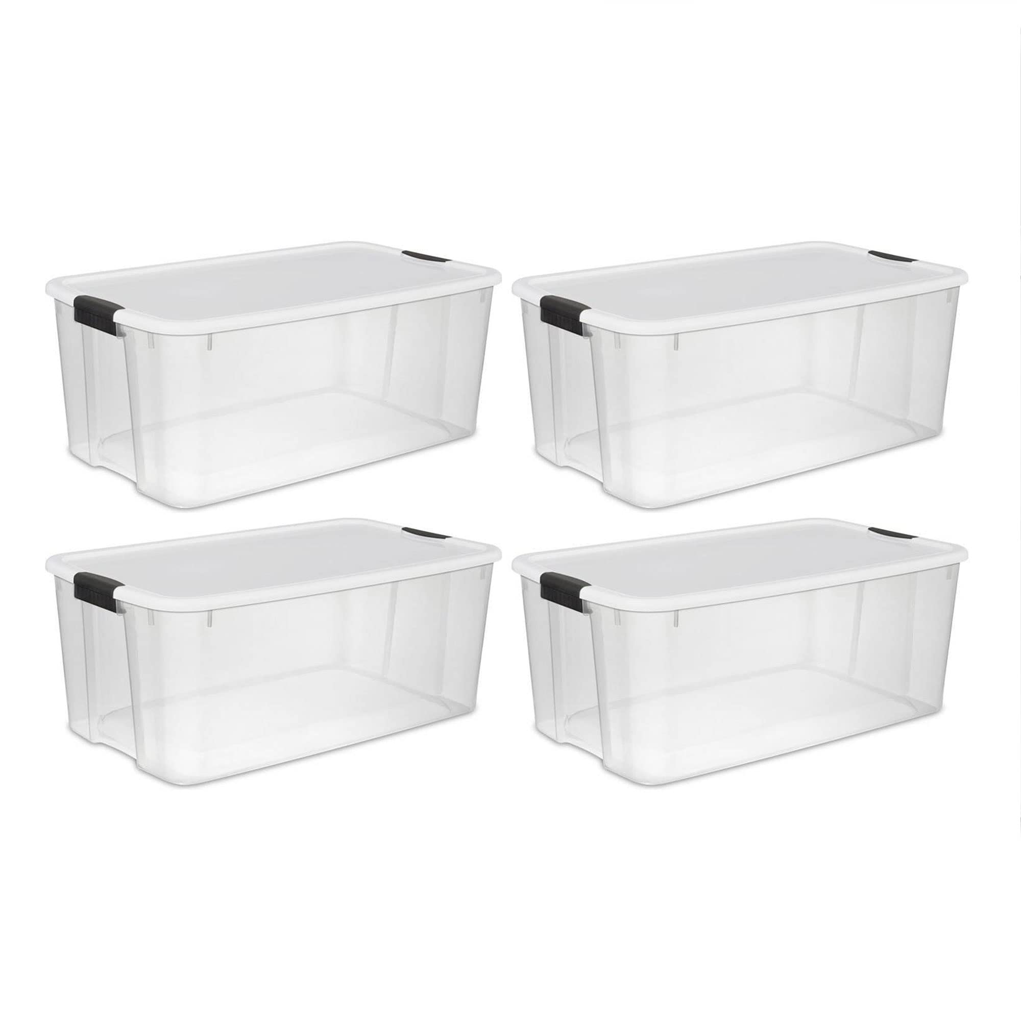 Photo 1 of **ONLY 2**Sterilite 116 Quart Ultra Latch Storage BOX, Clear       