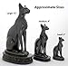 Discoveries Egyptian Imports Bastet Cat Goddess Statue - Antique Gold - 5.5