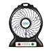 Portable USB Fan Battery Operated Fan Flashlight, Quiet Powerful Rechargeable Desk Fan Phone Charge,Outdoor,Office,Backpacking (Black)
