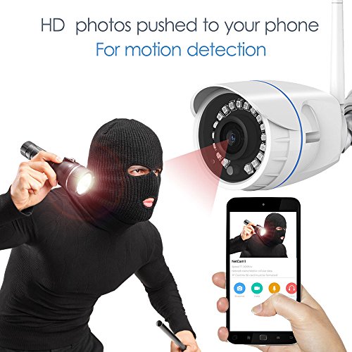 WiFi IP Camera Outdoor, VStarcam 1080P Waterproof Wireless Surveillance Camera, IR LED Motion Detection Security CCTV Camera with Cloud Service