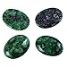 2pcs AAA Natural Red Emerald Oval Cabochon Flatback Semi-precious Gemstone Cabochons 18x13mm #GO6-G