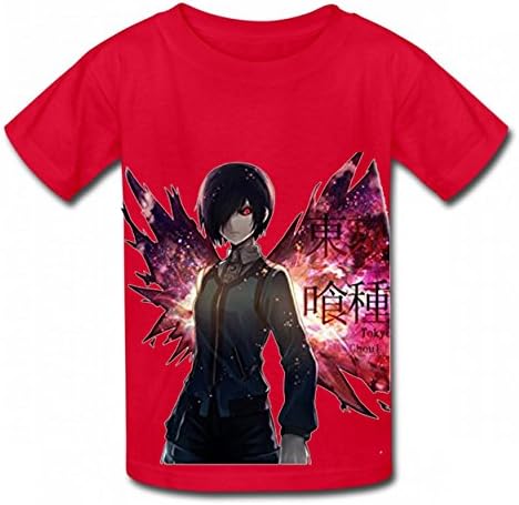 XNDHWD Print Tshirt Cotton Tops Popular Children Tee Red