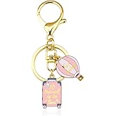 Pliwcas Travel Bag Charm for Women Men Flight Attendant Keychain Charm for Travel Lovers
