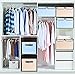 Larger Storage Cubes [4-Pack] Senbowe 33 Quart Linen Fabric Foldable Collapsible Storage Cube Bin Organizer Basket with Lid, Handles, Removable Divider For Home, Nursery, Closet - (16.5 x 11.8 x 9.8”)