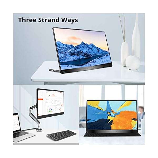 Portable-Monitor-4K-EVICIV-Upgraded-156-Inch-Gaming-Monitor-UHD-3840-x-2160-USB-C-Monitor-with-Type-cUSB-CHDDPOTGVESA-Eye-Care-Gaming-Screen-for-Raspberry-Pi-PS3-PS4-Xbox-Laptop-Phone Portable Monitor 4K, EVICIV Upgraded 15.6 Inch Gaming Monitor UHD 3840 x 2160 USB C Monitor with Type-c(USB C)/HD/OTG…
