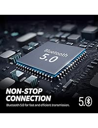 SoundPEATS - Auriculares in-ear inalámbricos Bluetooth (Bluetooth 5.0, micrófono integrado, llamadas estéreo, 15 horas de reproducción)