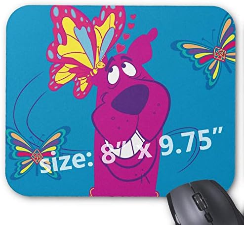 Gaming Mouse Pad Non-Slip Water Resistant Rubber Base Cloth Computer Mouse Mat-Scooby doo Butterfly Kisses Mousepad