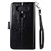 LG V20 Case, Harryshell Luxury 12 Card Slots Kickstand Shockproof PU Leather Wallet Flip Protective Case Cover with Wrist Strap for LG V20 (Black)