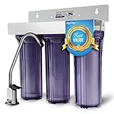 iSpring WCC31 3-Stage Under Sink High Capacity Tankless Drinking Water Filtration System - Includes Sediment Filter and 2x CTO Carbon Block Filters