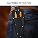 Housolution Garden Pruner Sheath, Premium PU Leather Holster Protective Case Cover Scabbard for Gardening Pruning Shears Scissor, Black