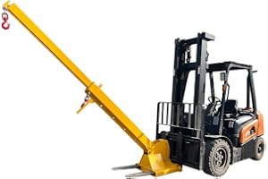 TECHTONGDA Forklift Crane Jib 75° Adjustable Angle Crane Lifting Hoist Heavy-Duty Steel Construction, 6600lbs Load Capacity,1