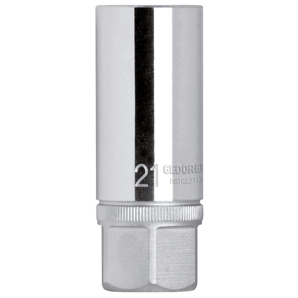 GEDORE Red Spark Plug Insert 1/2 Inch with Square Drive Spanner Width 21.0 mm