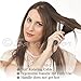 Hair Straightener Brush by Sara Mor: Heated Gold Detangle Comb for Straightening, Infused with Anion, Rapid Heating Ceramic Plates, and Thermal Insulation Tips plus Free Travel Bag and 2 Hair Clips