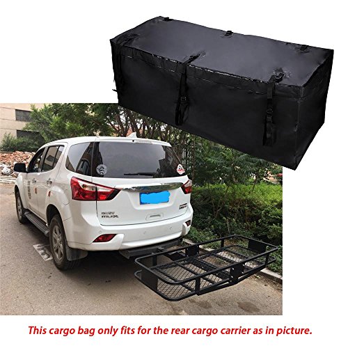 AUXMART Waterproof Hitch Cargo Carrier Bag 60" x 24" x 24" (20 Cu Ft)
