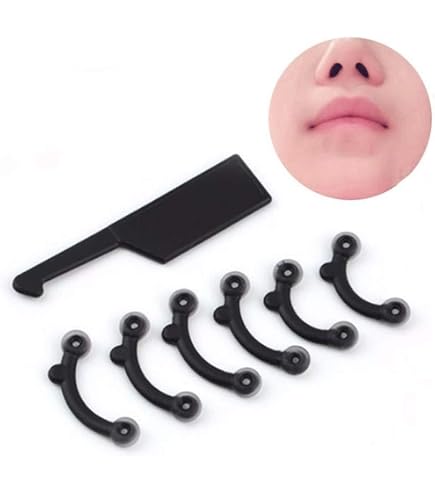 Lot De 6 Paires D'Inserts De Levage De Nez En Silicone - Correcteur De Nez Invisible 3 Tailles
